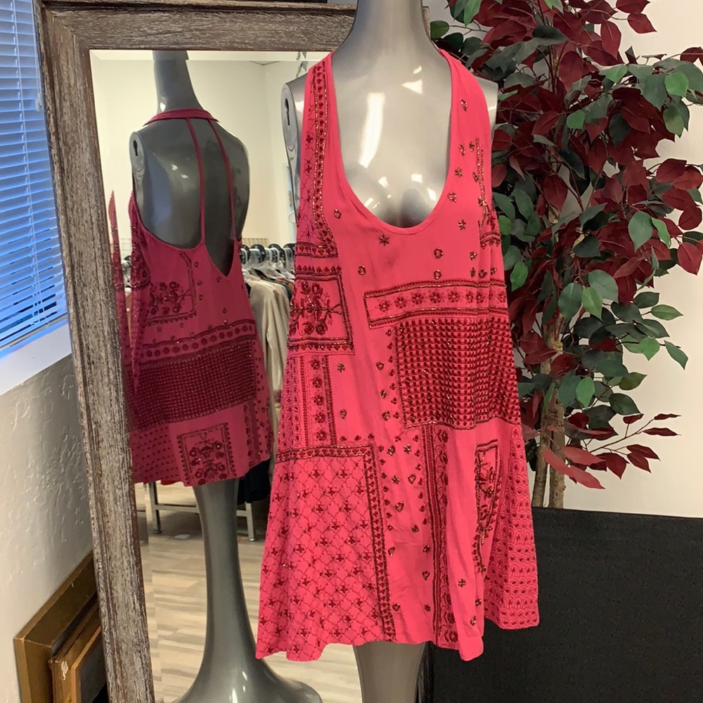 NWT FREE PEOPLE MINI HALTER DRESS